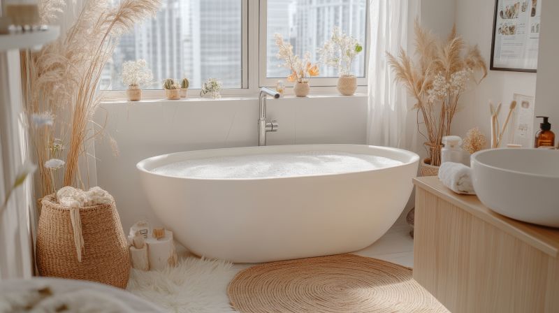 Modern Bathtub Installation